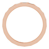 14K Rose 1/3 CTW Natural Diamond Eternity Band Size 6